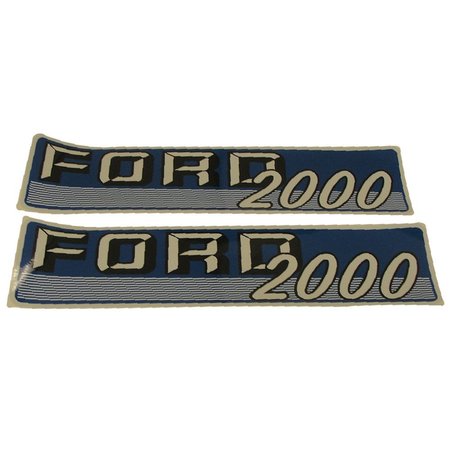 AFTERMARKET Hood Decal Kit Fits Ford New Holland 2000 Series Gas 4 CYL 62 63 64 111515 MAE30-0916